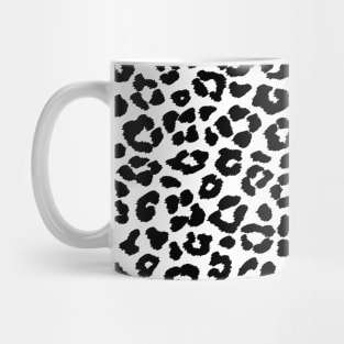 Feline Skin Spots Lover Gift Cheetah Black and White Mug